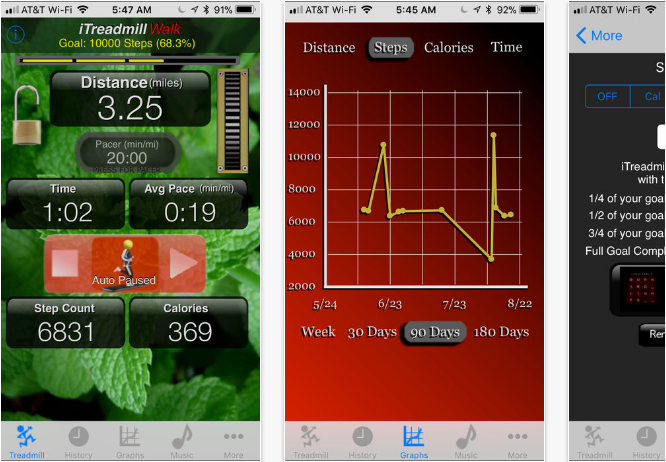 iTreadmill Health & Fitness Apps for iPhone and iPad