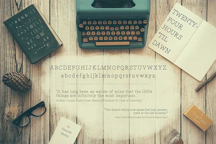 Four-Hours-Til-Dawn Typewriter Fonts You Need To Create Classic Designs