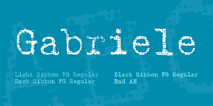 Gabriele Typewriter Fonts You Need To Create Classic Designs
