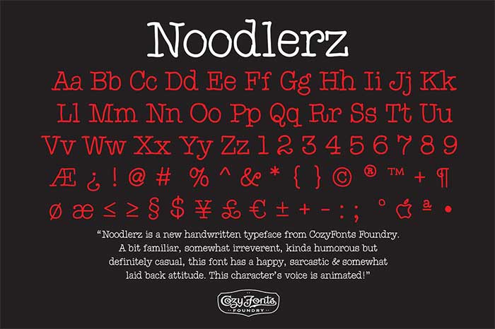 Noodlerz Typewriter Fonts You Need To Create Classic Designs