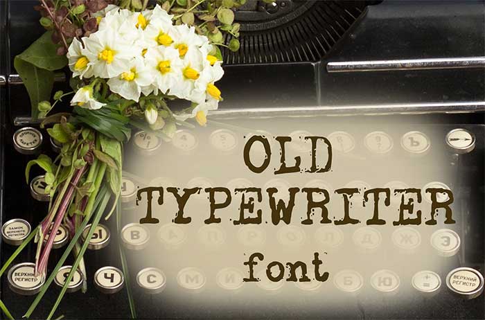 Old-Typewriter-Font Typewriter Fonts You Need To Create Classic Designs