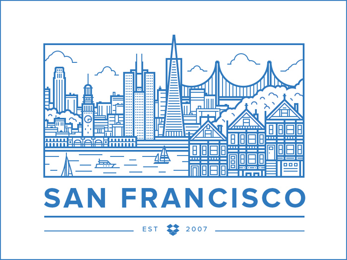 san-francisco-office Illustration styles: definition and examples of this art