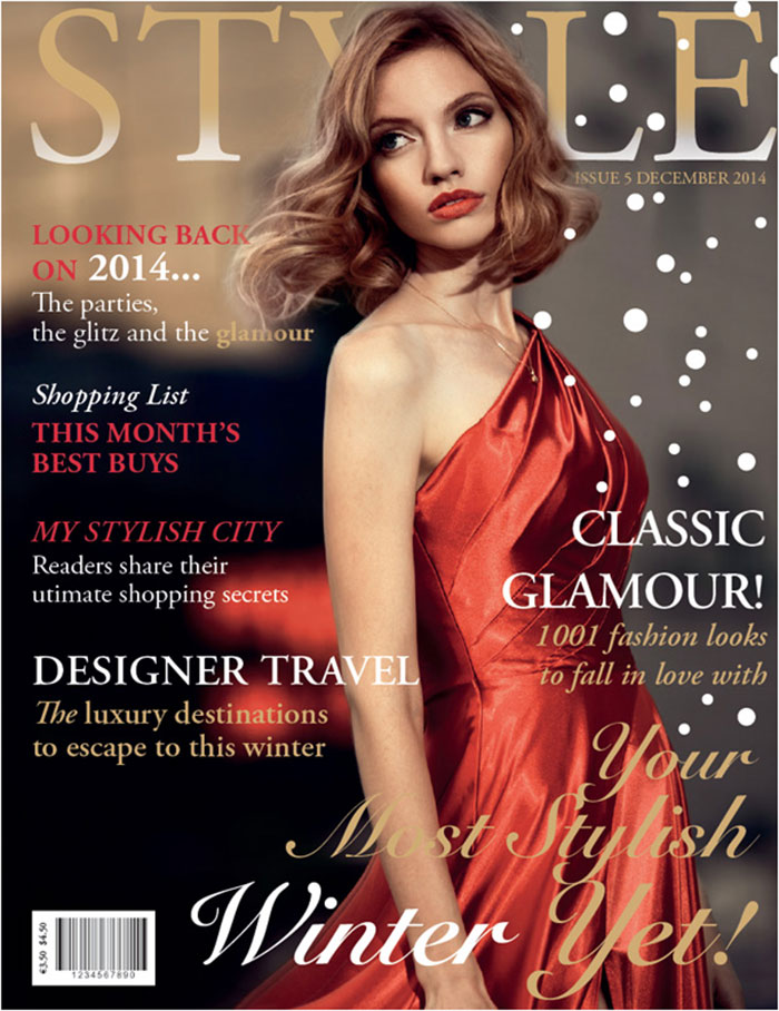 Design-a-Fashion-Magazine-C Adobe InDesign tutorial examples that will teach you how to use InDesign