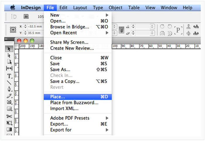 Importing-Type-Using-InDes Adobe InDesign tutorial examples that will teach you how to use InDesign