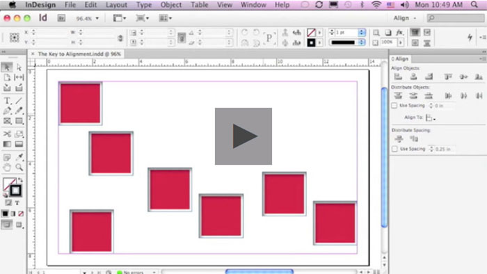 Keys-to-Alignment-in-InDesi Adobe InDesign tutorial examples that will teach you how to use InDesign