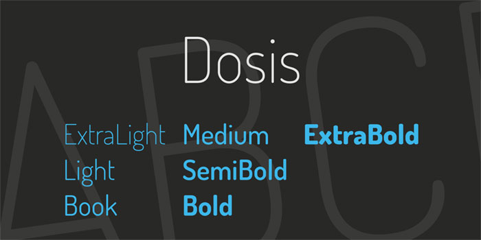 dosis-font-3-big Best Thin Fonts: Free Light Fonts To Download