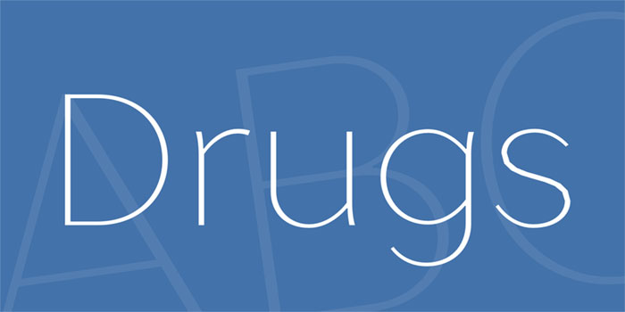 drugs-font-1-big Best Thin Fonts: Free Light Fonts To Download