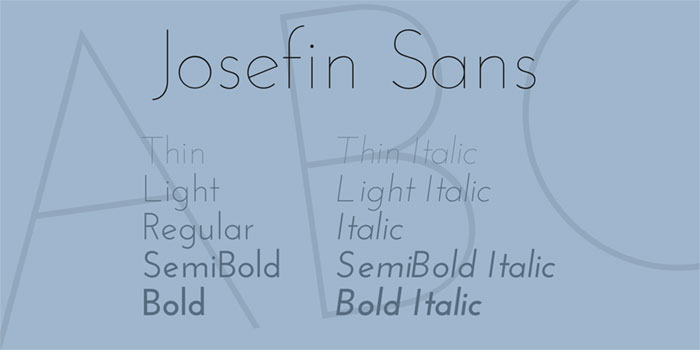 josefin-sans-font-1-big Best Thin Fonts: Free Light Fonts To Download