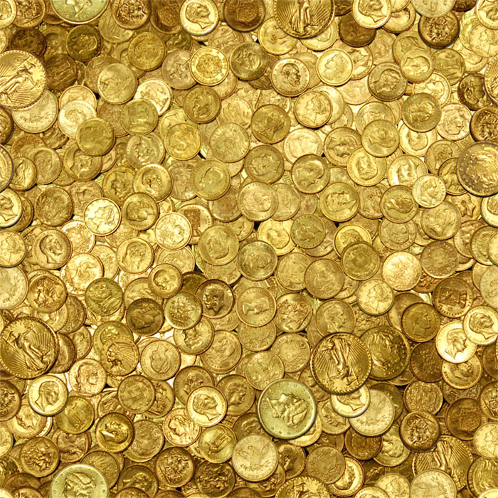 seamless___gold_coins_by_ba Gold Texture Examples: 30 Golden Backgrounds