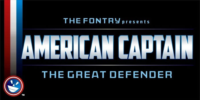 American-Captain Retro Fonts: Free Vintage Fonts To Download