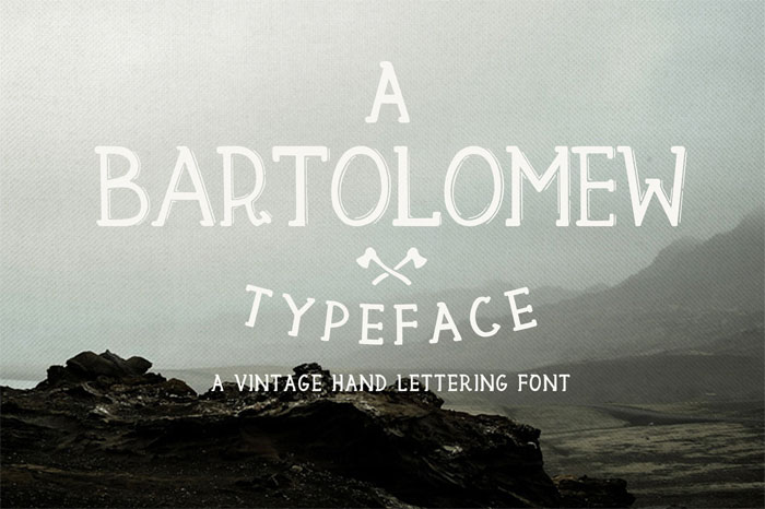 Bartolomew-Free-Vintage-Han Retro Fonts: Free Vintage Fonts To Download