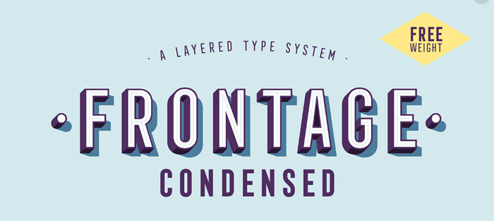 Frontage-Condensed-Outline Retro Fonts: Free Vintage Fonts To Download