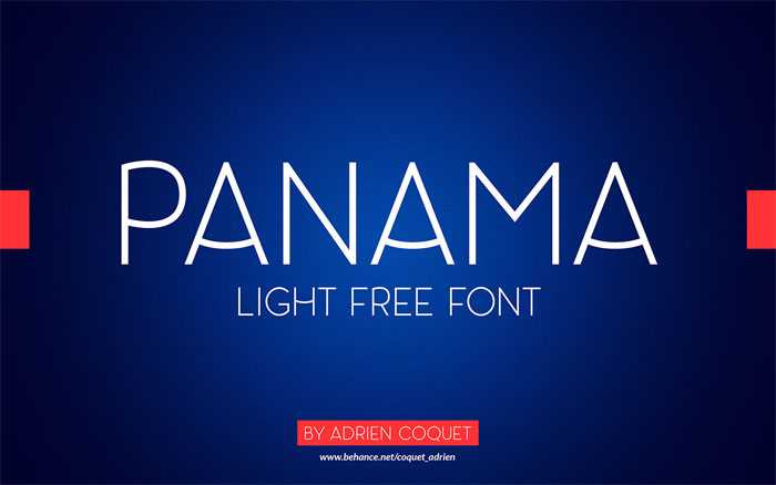 Panama-Light Download These Fonts Free For Commercial Use