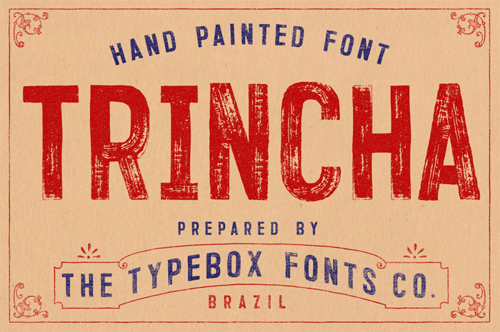 Trincha-Typeface Retro Fonts: Free Vintage Fonts To Download