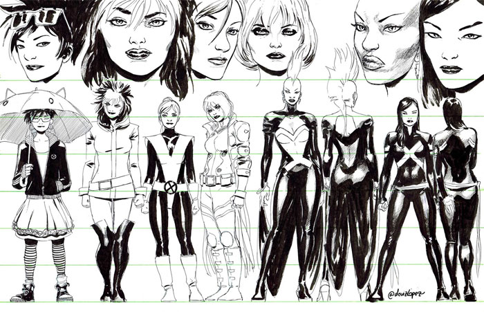 Z-X-Men-04-Character-Sheet How To Make A Comic Book: Design, Characters, And Cover