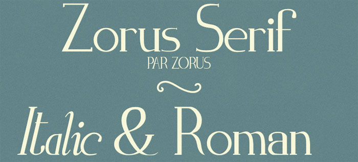 Zorus-Serif Retro Fonts: Free Vintage Fonts To Download
