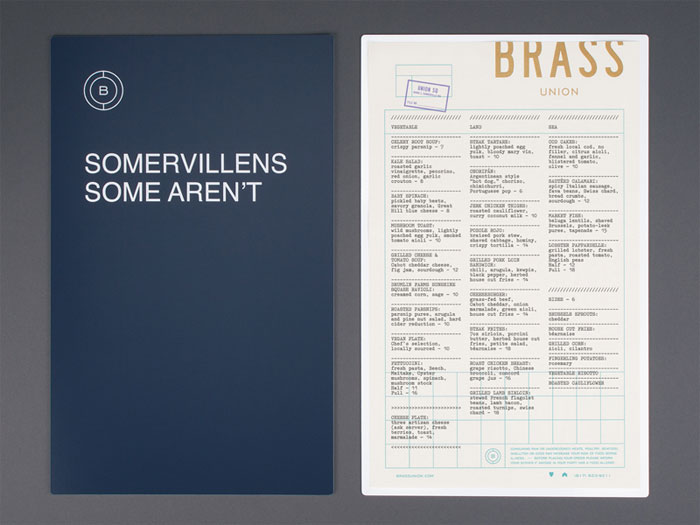 brass Restaurant Menu Design: How To Make A Menu With A Great Layout