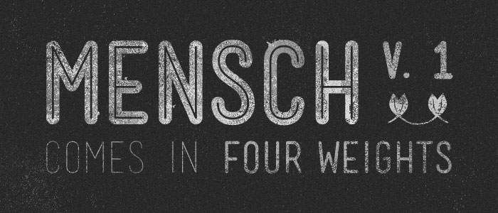 mensch Retro Fonts: Free Vintage Fonts To Download