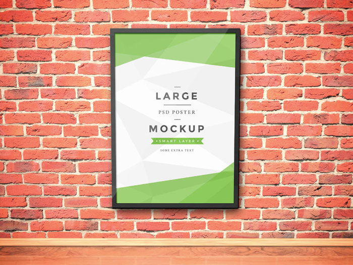 730-1 Free poster mockup examples to download in PSD format
