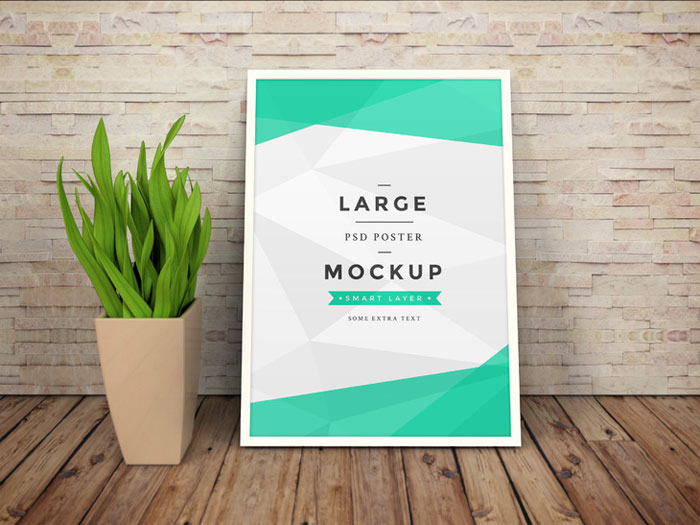 730-3 Free poster mockup examples to download in PSD format