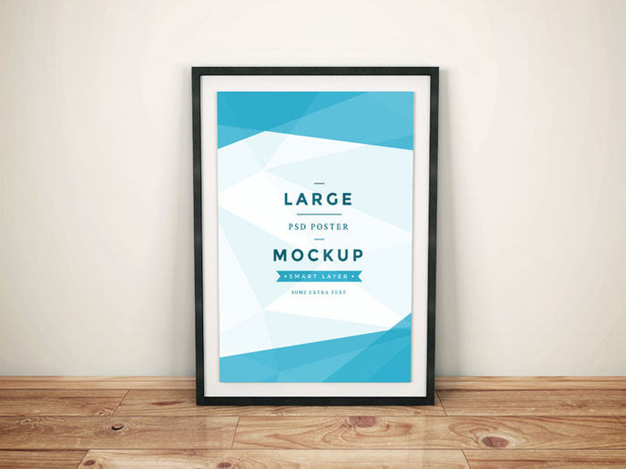 730 Free poster mockup examples to download in PSD format