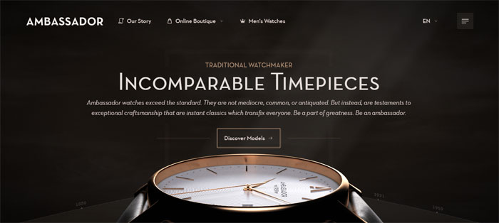 Ambassador-Watches How to find website design ideas easily