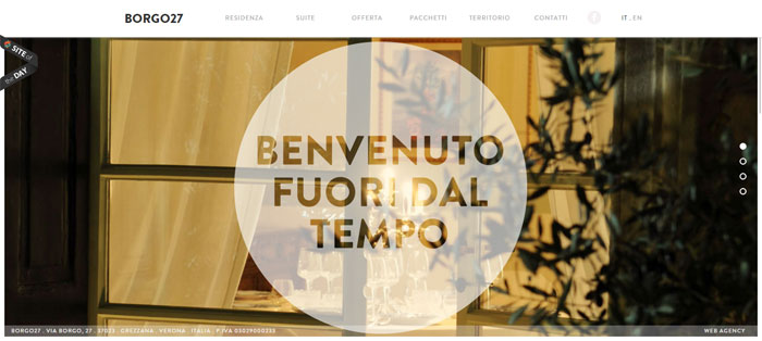 Home-I-Borgo-27 Cool Website Designs: 78 Great Website Design Examples