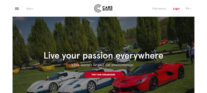Italy-I-Cars-Coffee Cool Website Designs: 78 Great Website Design Examples