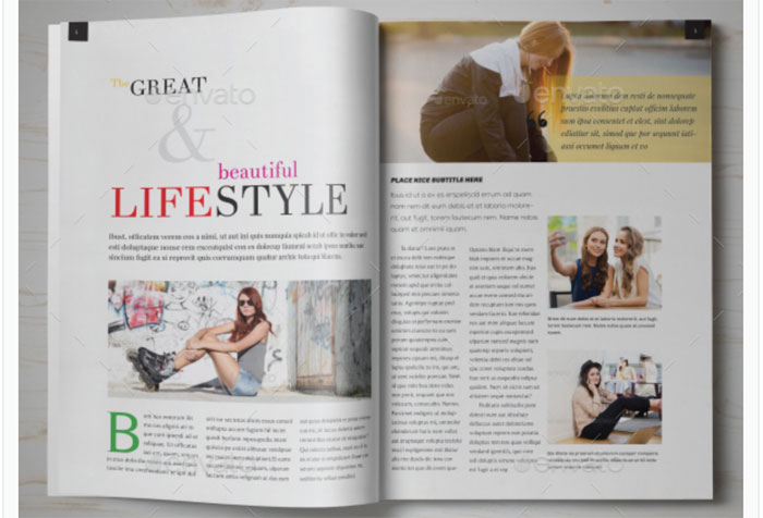 Lifestyle-Magazine Free magazine mockup examples you should check out