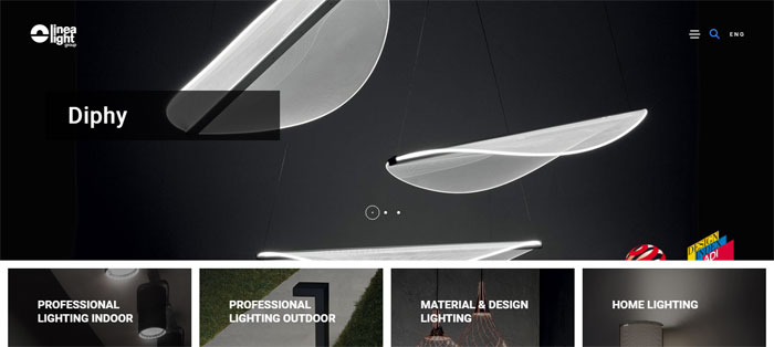 Linea-Light-Group Cool Website Designs: 78 Great Website Design Examples