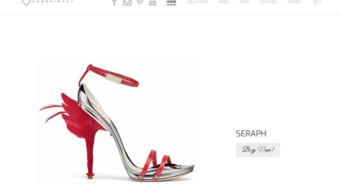 Luxury-Sandals Cool Website Designs: 78 Great Website Design Examples