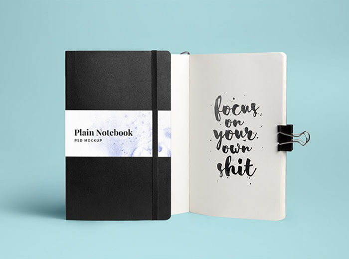 Notebook-Mockup-PSD-600 Book mockup examples: Free to download book cover mockup designs