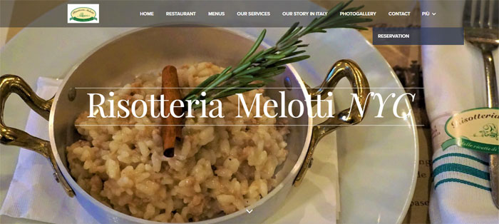 Risotteria-Melotti Cool Website Designs: 78 Great Website Design Examples