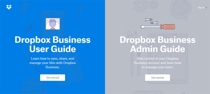 Dropbox Creating B2B Websites: Tips and showcase of B2B website design