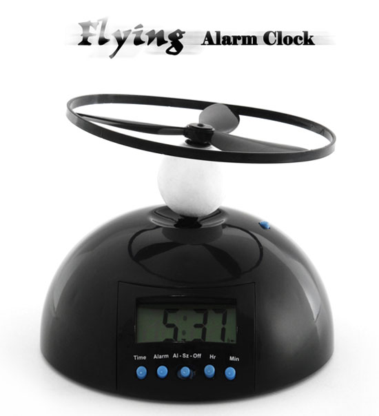 Flying alarm clock