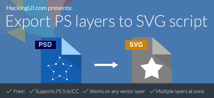 Export your vector layers from PS to SVG