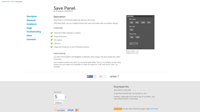 Save Panel