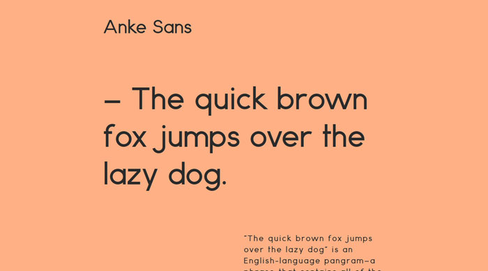Anke Sans Free font