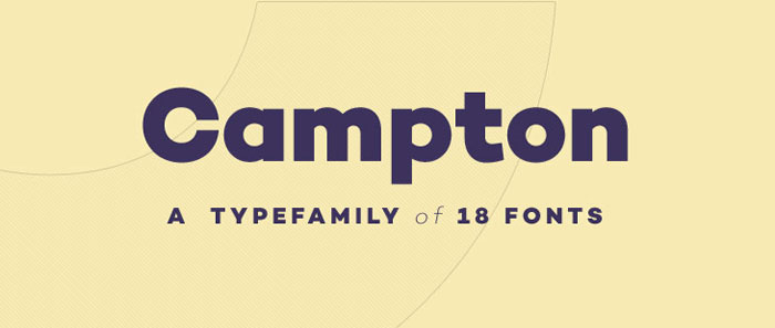 Campton Free font