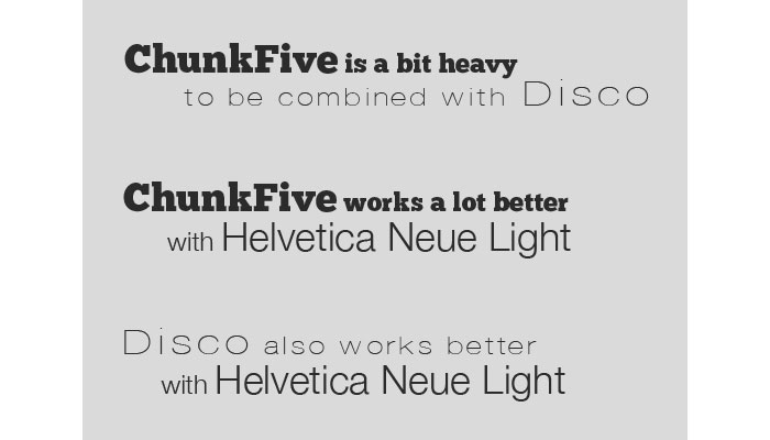 Principles for Combining Typefaces