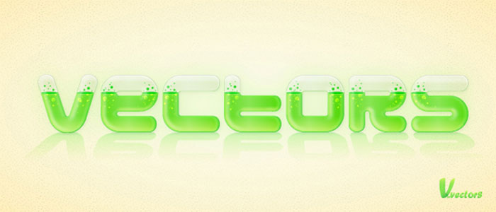 Create a Glassy Text Effect Filled with a Green, Acidic Substance