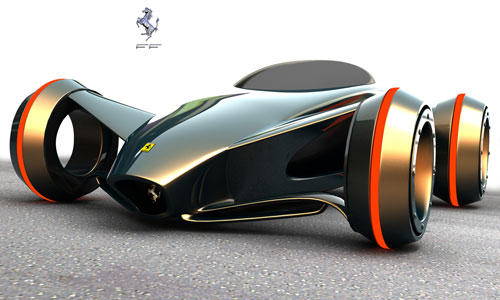 ferrari future car design 3D model