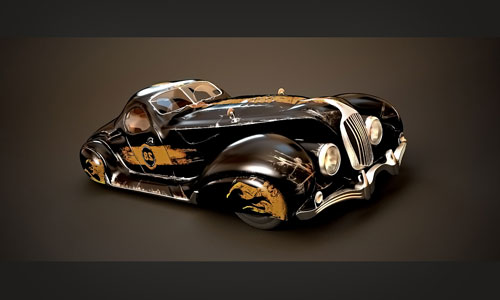 wallpapers for desktop 3d cars. vintage car 3D model