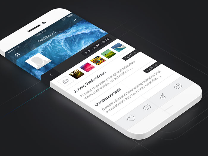 iOS App Dashboard Design User Interface Inspiration