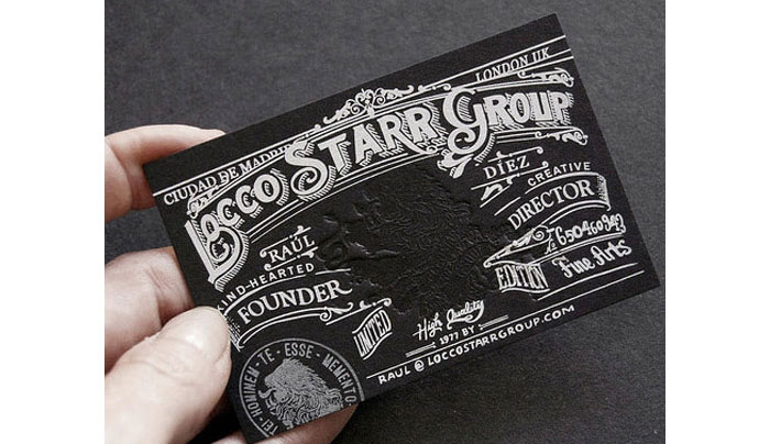 Loco Starr Group Business card design