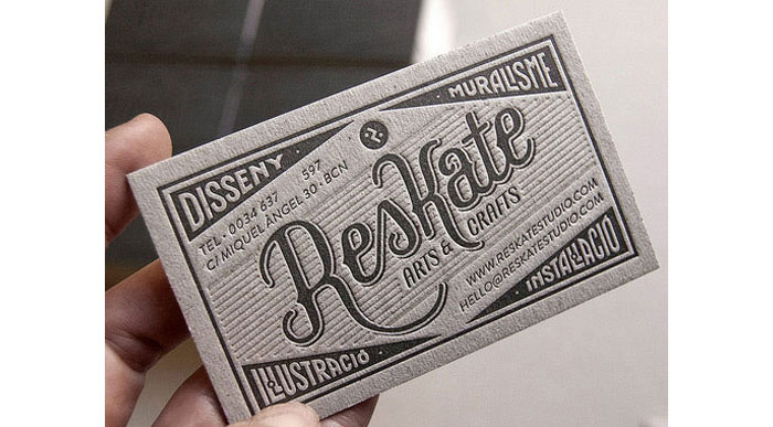ResKate Arts & Crafts Business card design