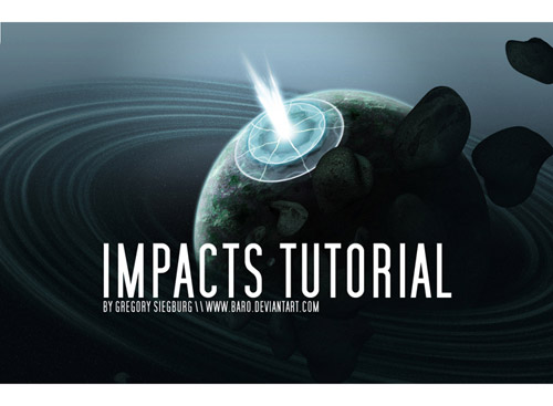 Planet Impact Photoshop tutorial