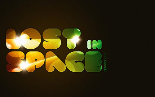 Lost in Space Typography tutorial in Photoshop
