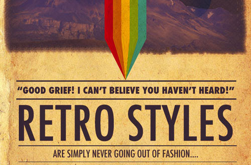 Design a Retro Styled Poster Photoshop tutorial
