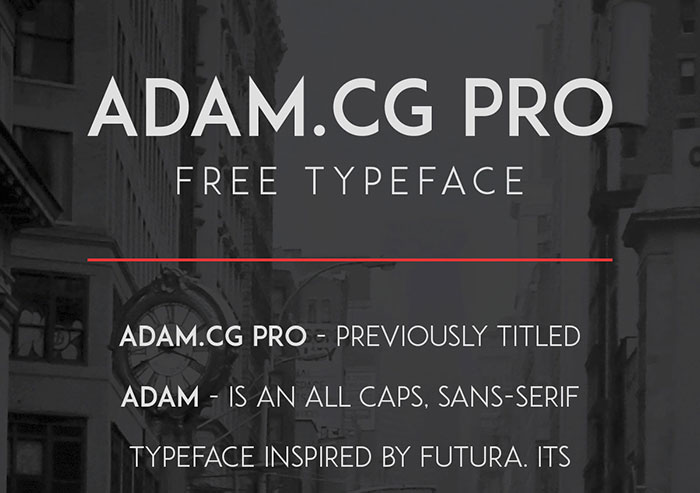 ADAM.CG PRO - Gratis Typeface